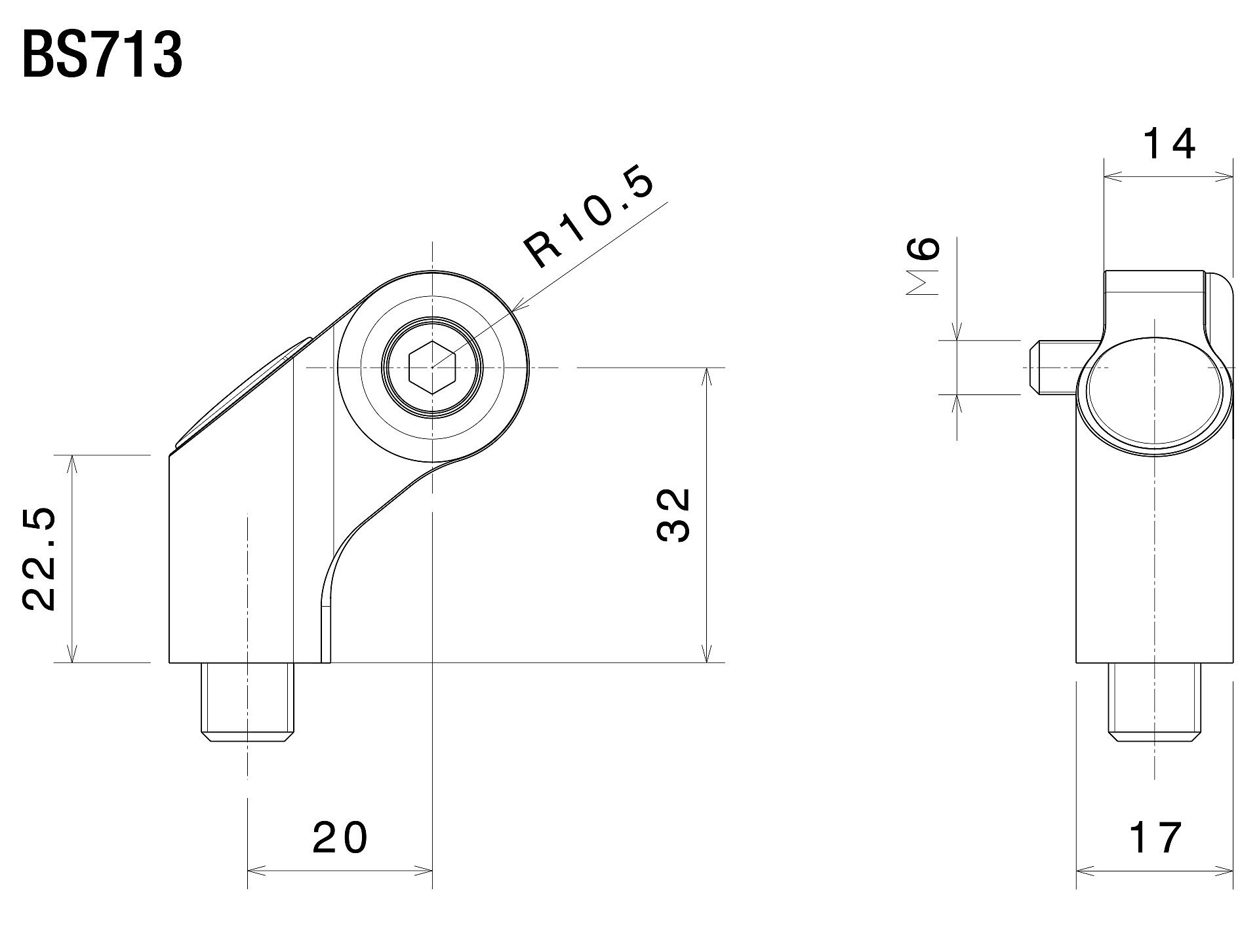 Rizoma spiegeladapter BS713B RIBS713B 1