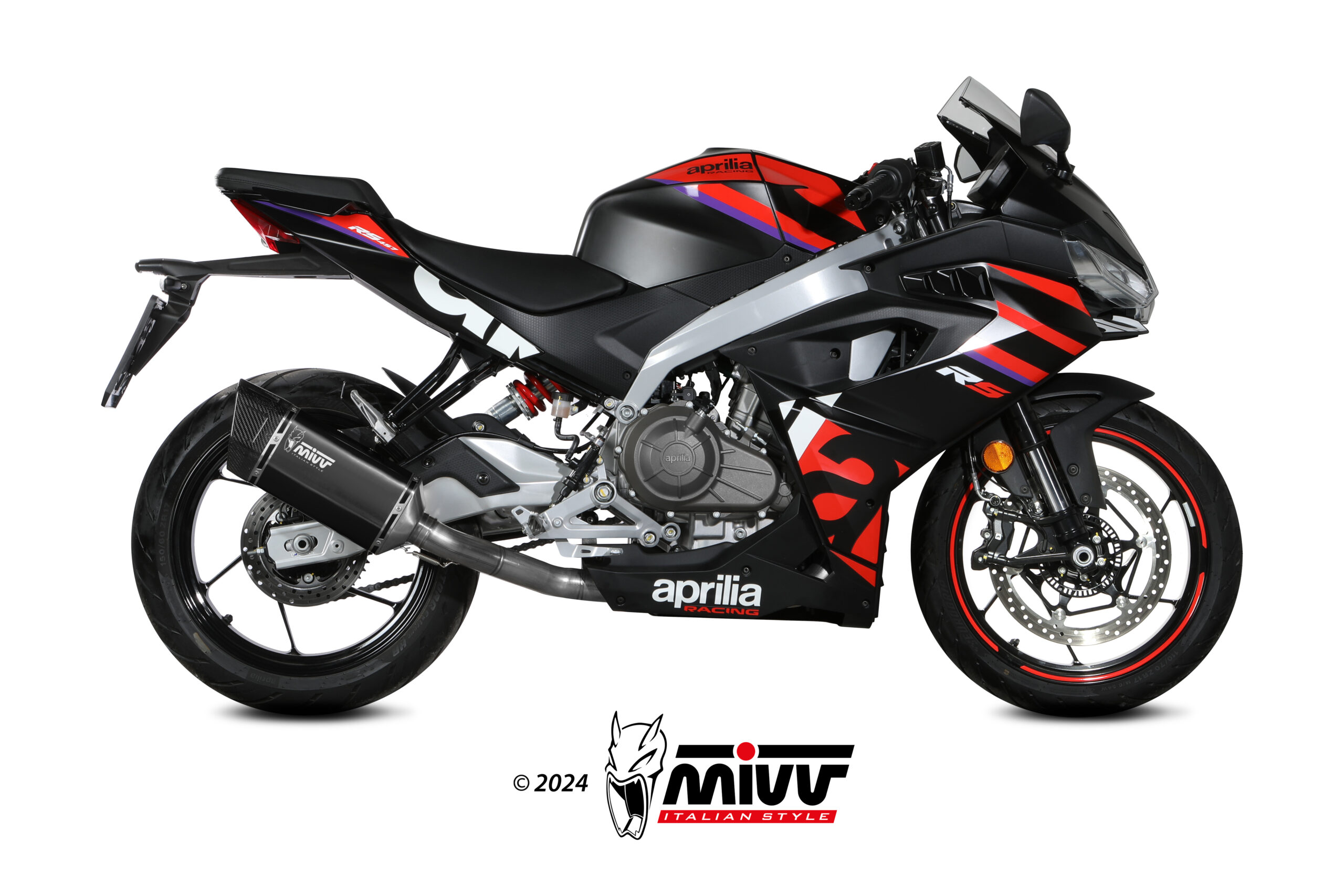 MIVV SR-1 compleet uitlaatsysteem Aprilia RS457 (2024-) BI-1147850001 1