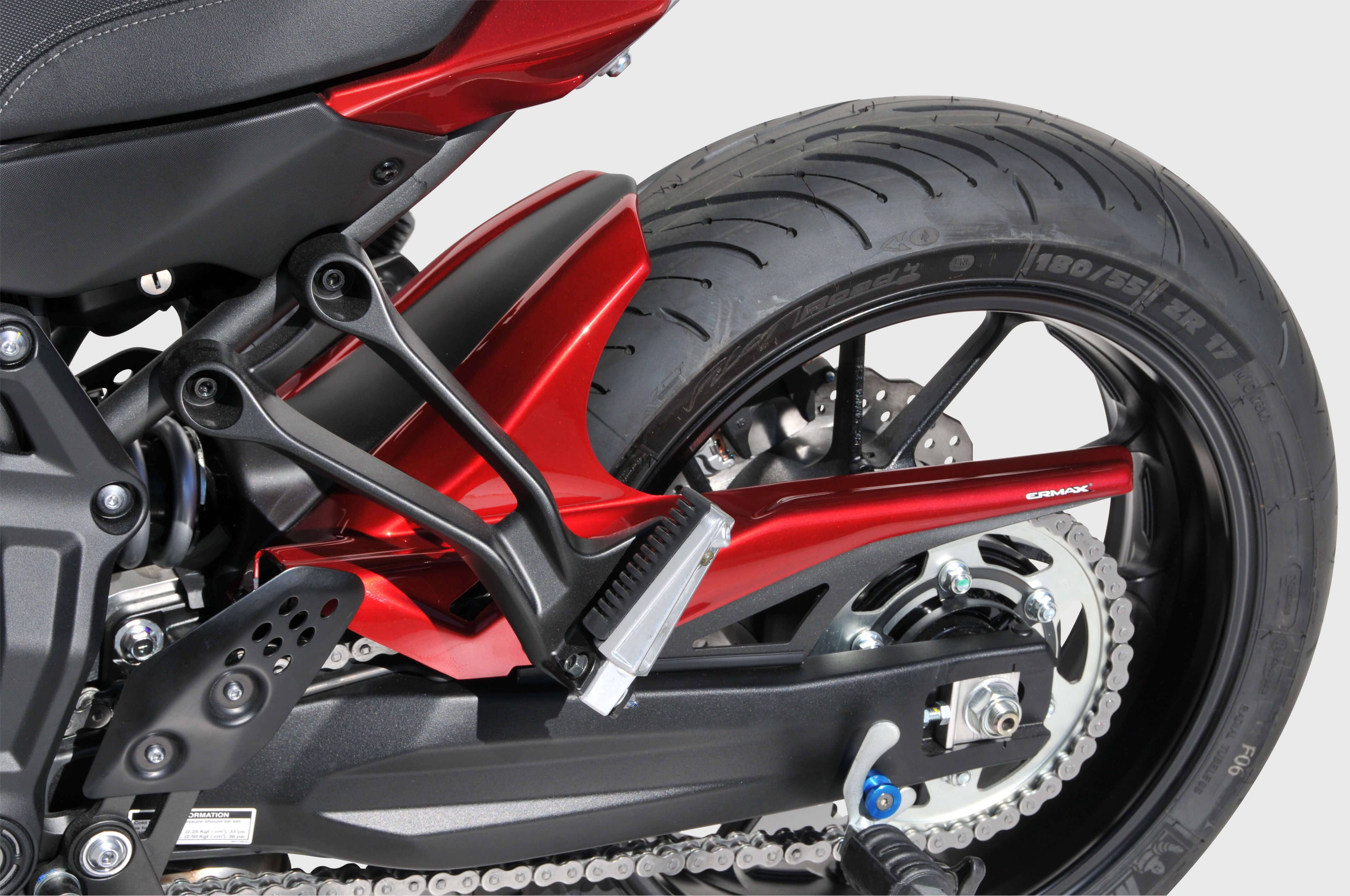 Ermax achterspatbord Yamaha Tracer 700 2016-2019 Ongespoten E730200133
