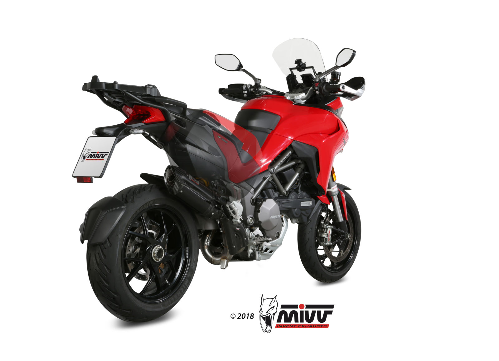 MIVV Suono + De Kat Slip On uitlaat Ducati Multistrada 1200 / 1260 / S (2015-2021) BI-1089539001 2