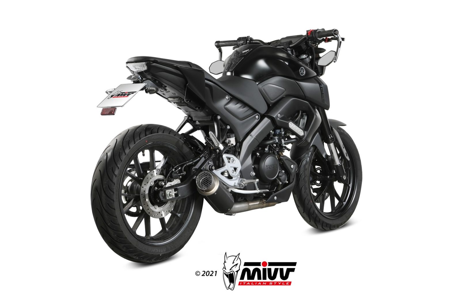 MIVV GP Pro compleet uitlaatsysteem Yamaha R125 / MT125 (2019-) BI-1116405 3