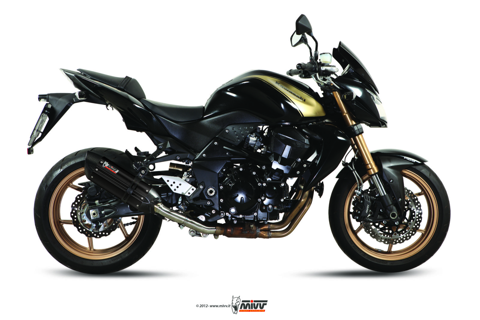 MIVV Suono Slip On uitlaat Kawasaki Z750R (2011-2012) BI-1089357001 1