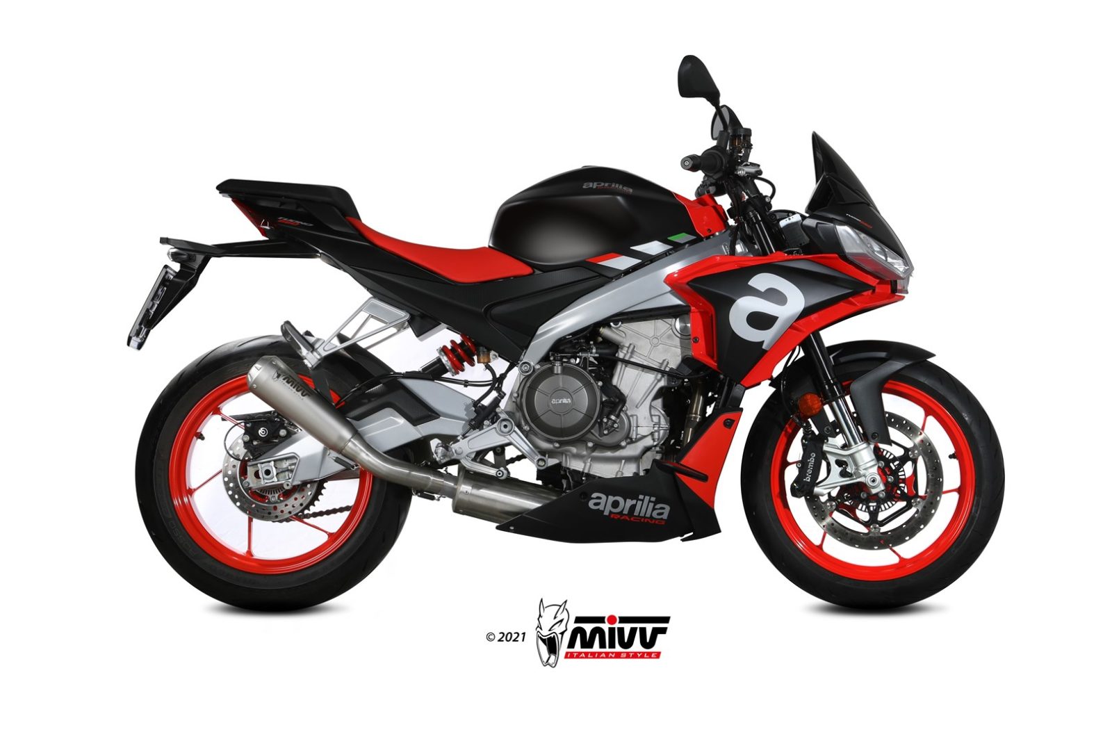 MIVV X-M1 compleet uitlaatsysteem Aprilia Tuono / RS 660 (2020-2024) BI-1106474 1
