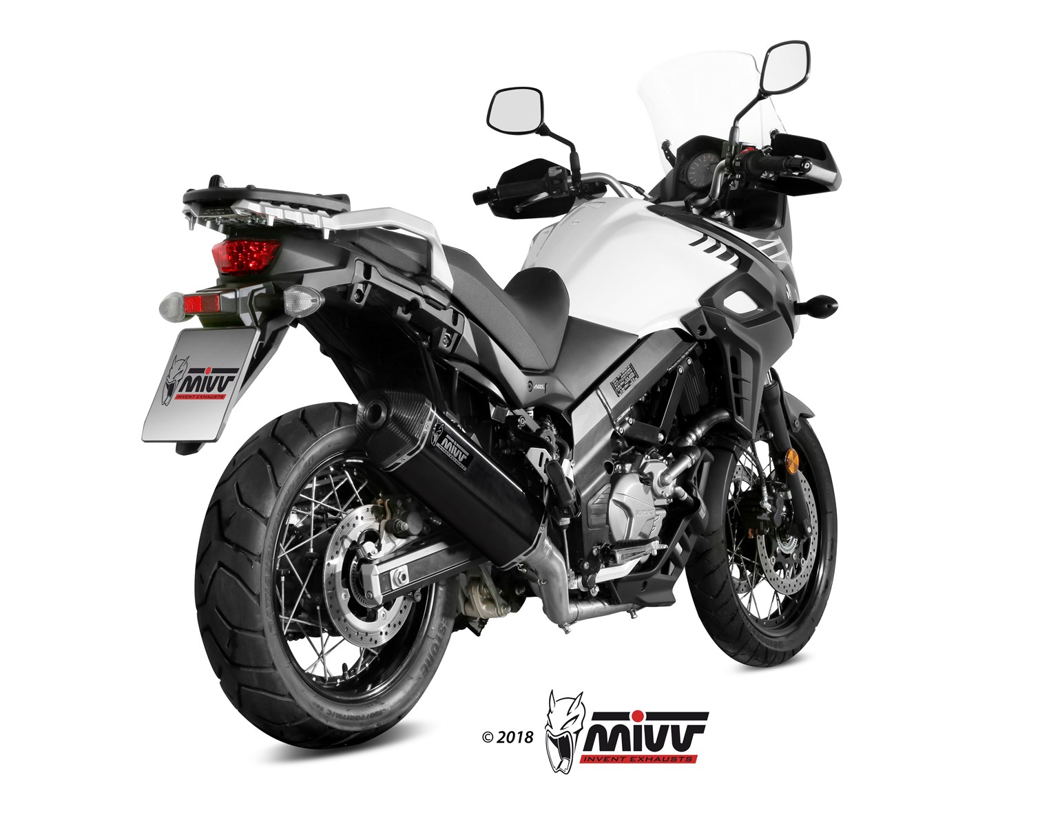 MIVV Speed Edge compleet uitlaatsysteem Suzuki V-Strom 650 / XT ABS (2017-2024) BI-1089433001 2