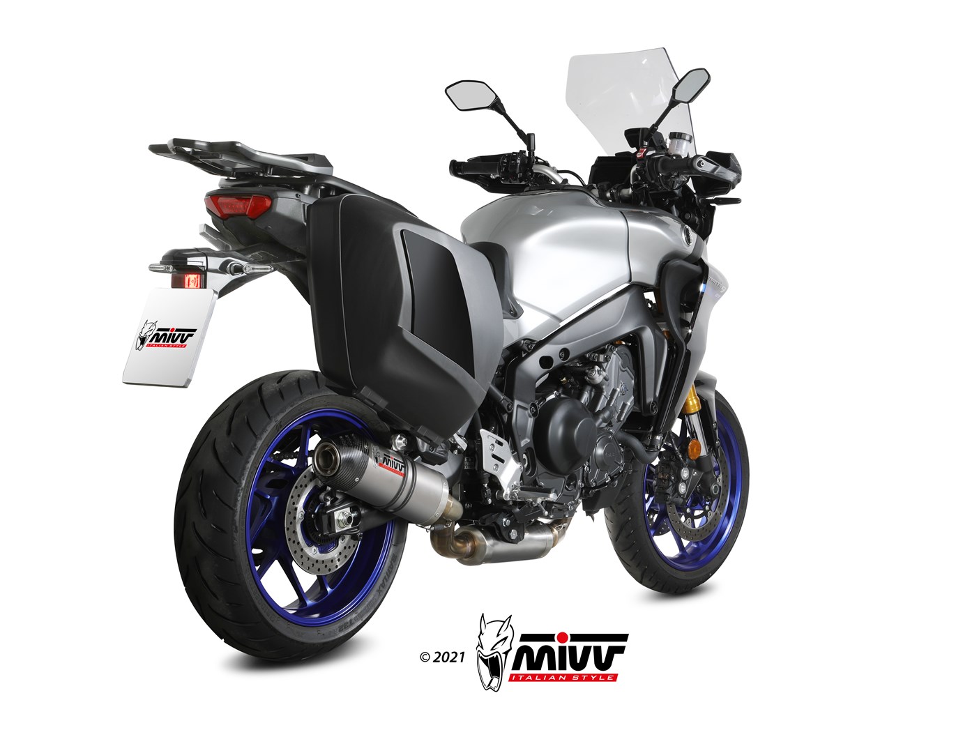 MIVV Oval compleet uitlaatsysteem Yamaha Tracer 9 (2021-2024) BI-1111076002 2