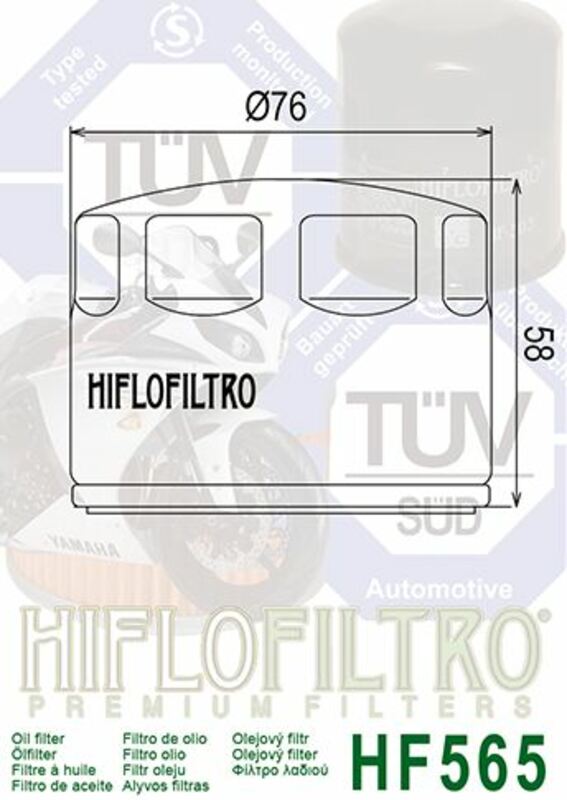 Hiflo HF565 oliefilter BI-1000538 1