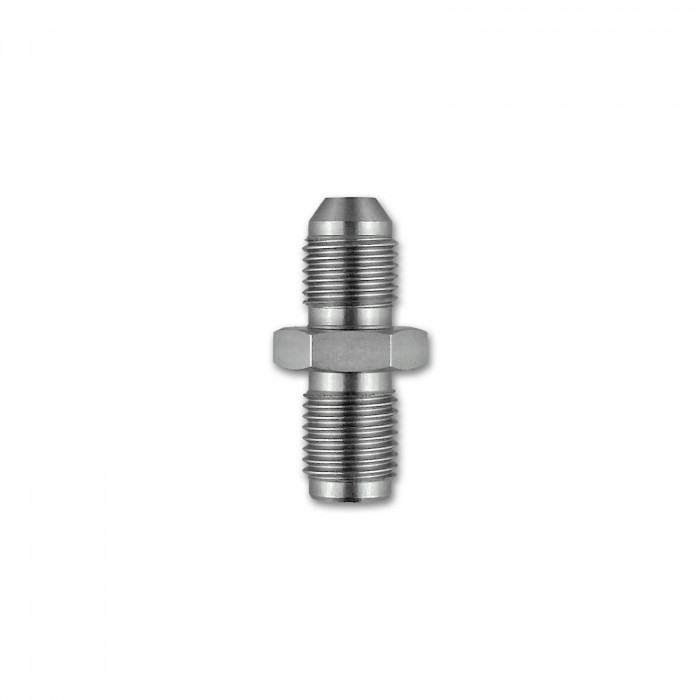 HEL RVS male/male adapter 3/8"x 24 UNF