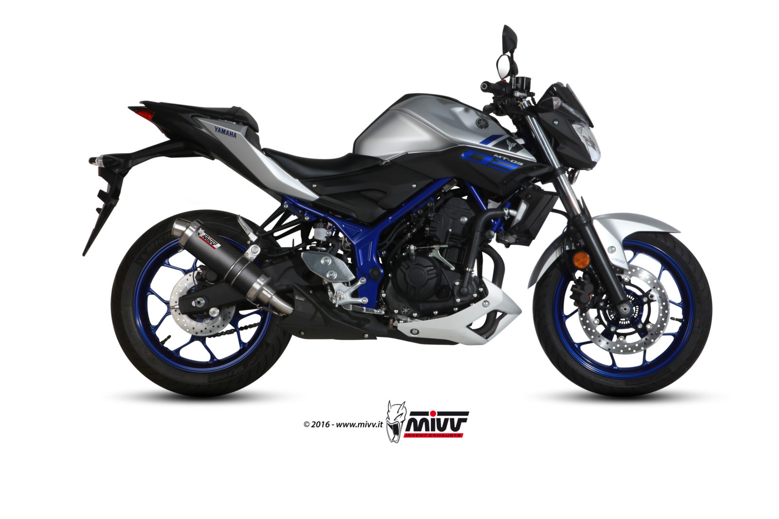 MIVV GP Slip On uitlaat Yamaha MT03 (2016-) BI-1125729001 1