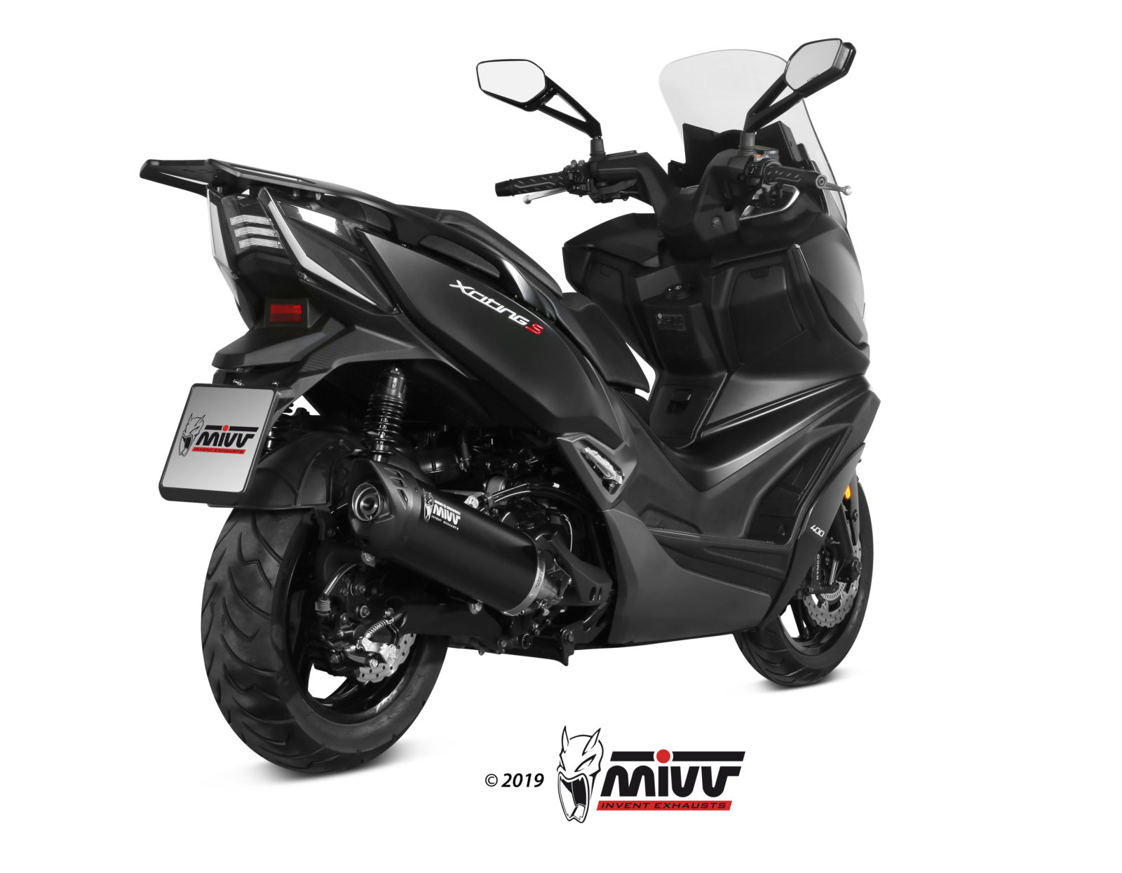 MIVV Mover Slip On uitlaat Kymco Xciting 400I S (2020) BI-1096375001 2
