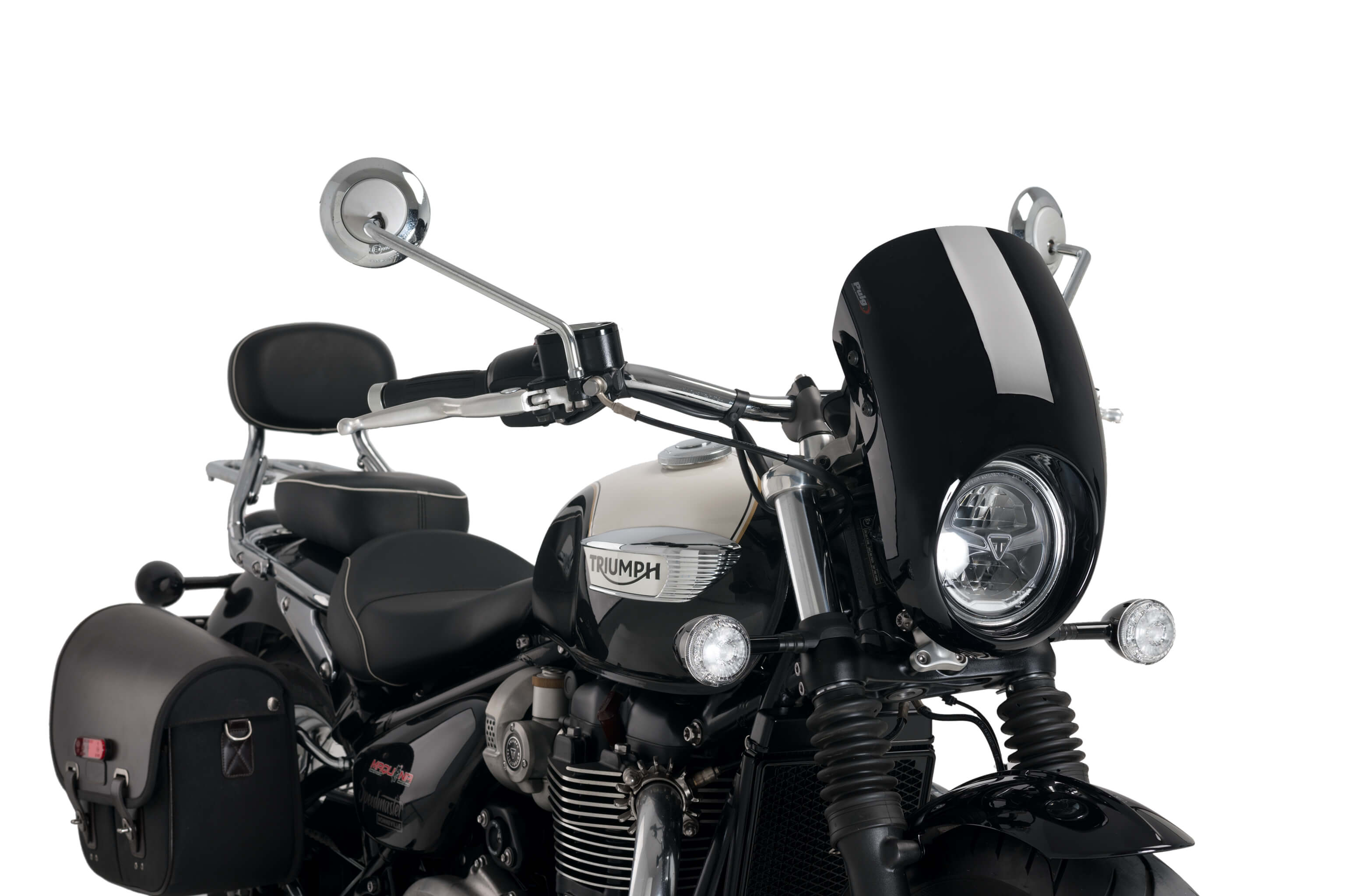 Puig Anarchy koplamp-kuipje / windscherm Triumph Bonneville Speedmaster 1200