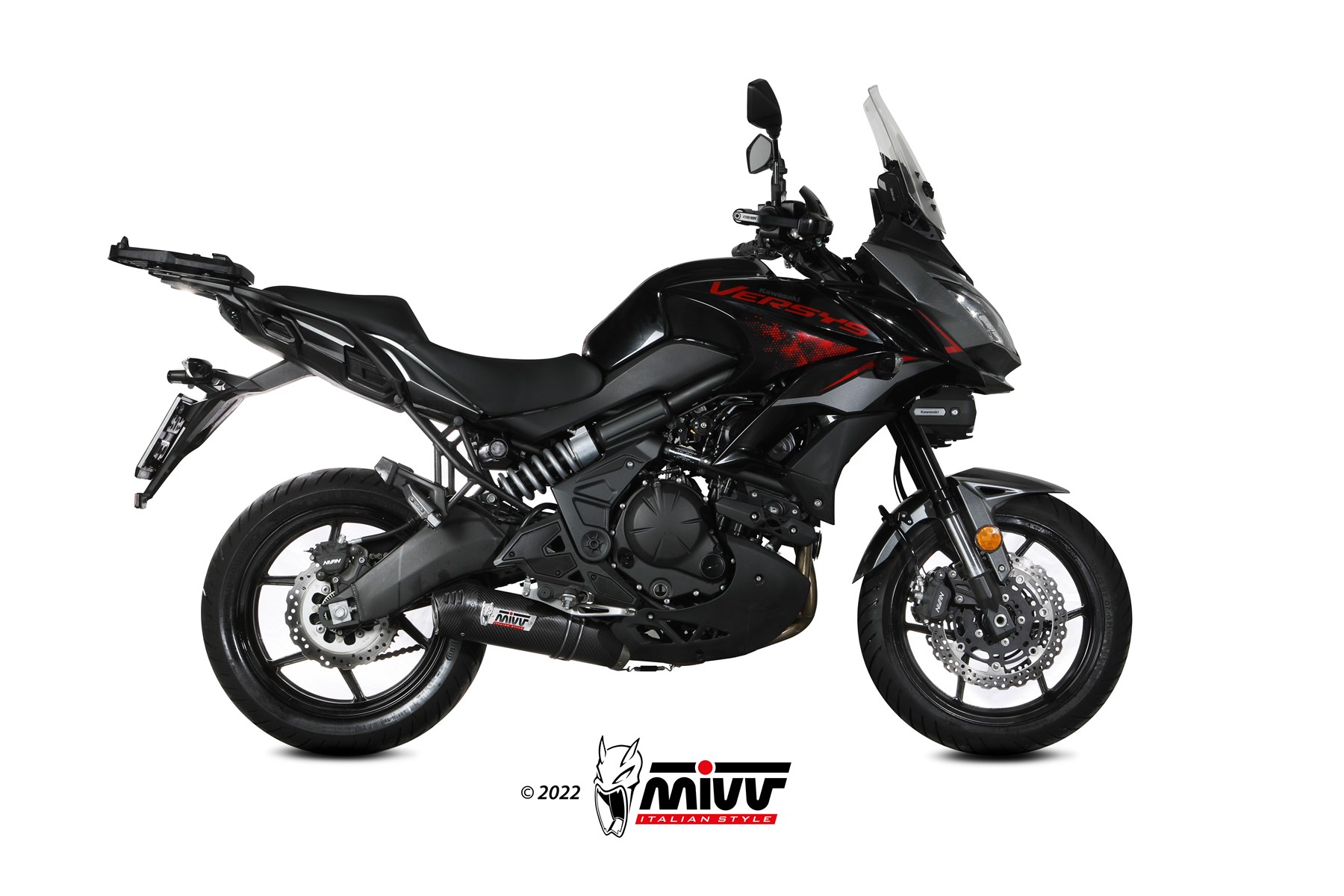 MIVV Oval compleet uitlaatsysteem Kawasaki Versys 650 (2021-2023) BI-1124803001 1