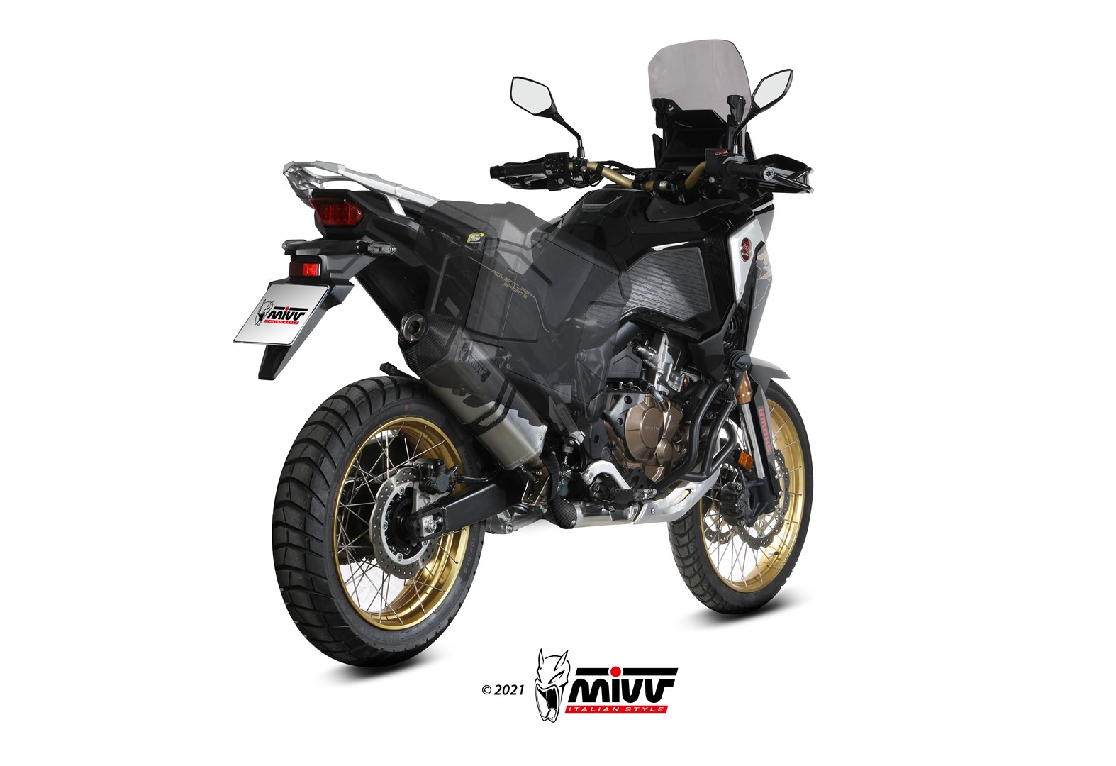 MIVV Speed Edge Slip On uitlaat Honda CRF1100L Africa Twin / Adventure Sports (2020-) BI-1111068001 4