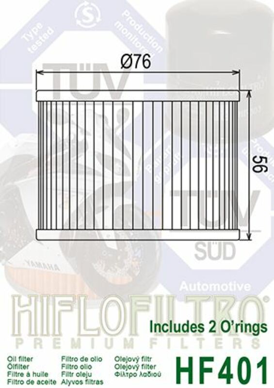 Hiflo HF401 oliefilter BI-1000525 1
