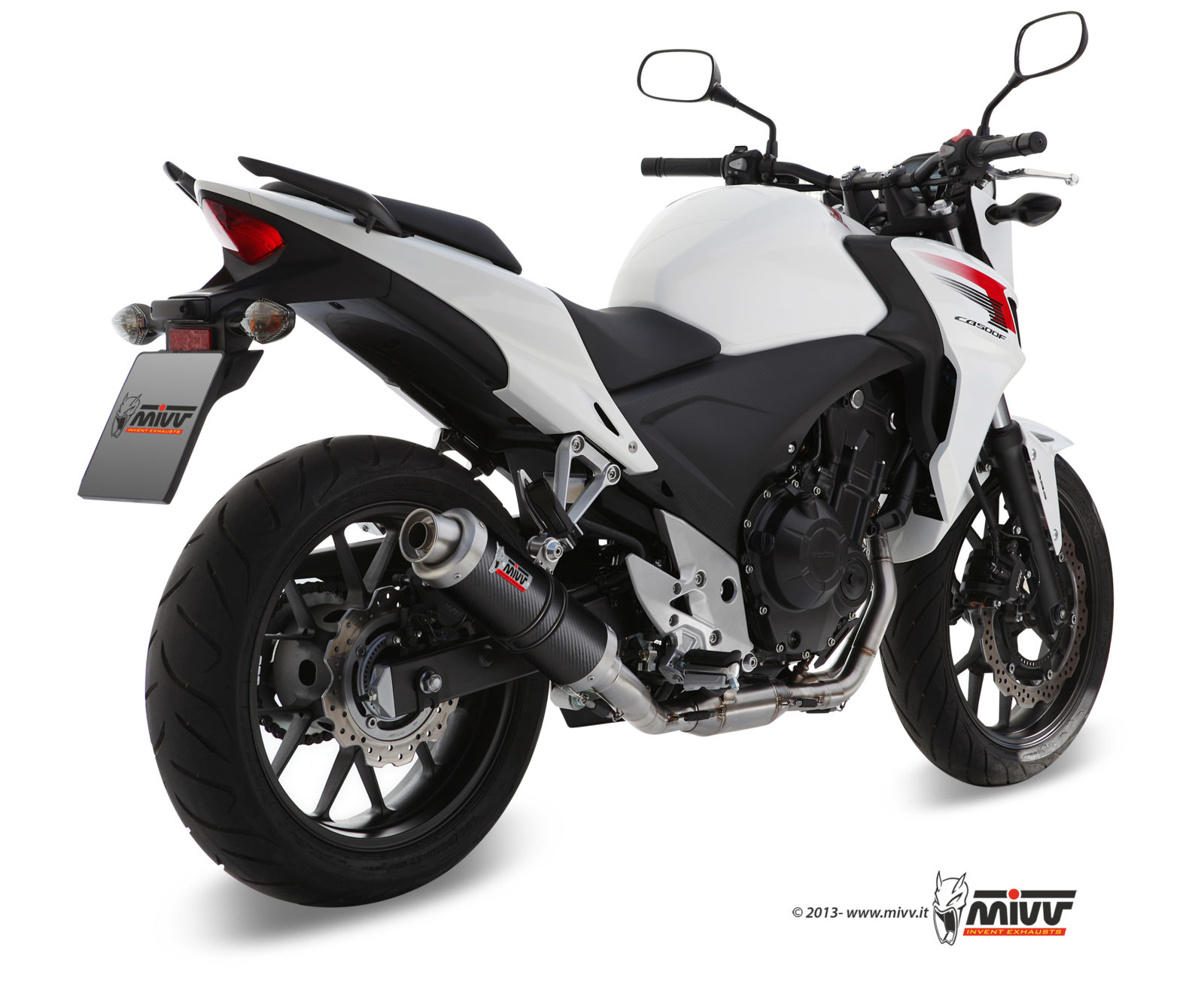 MIVV GP Slip On uitlaat Honda CB500F / X / CBR500R (2013-2015) BI-1089321001 3