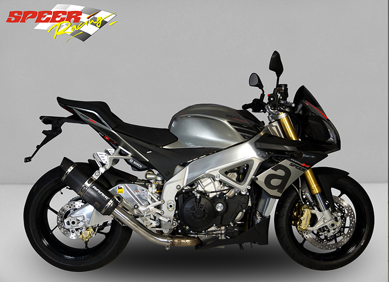 Bodis uitlaat Aprilia Tuono V4 2011 P-TEC II Zwart