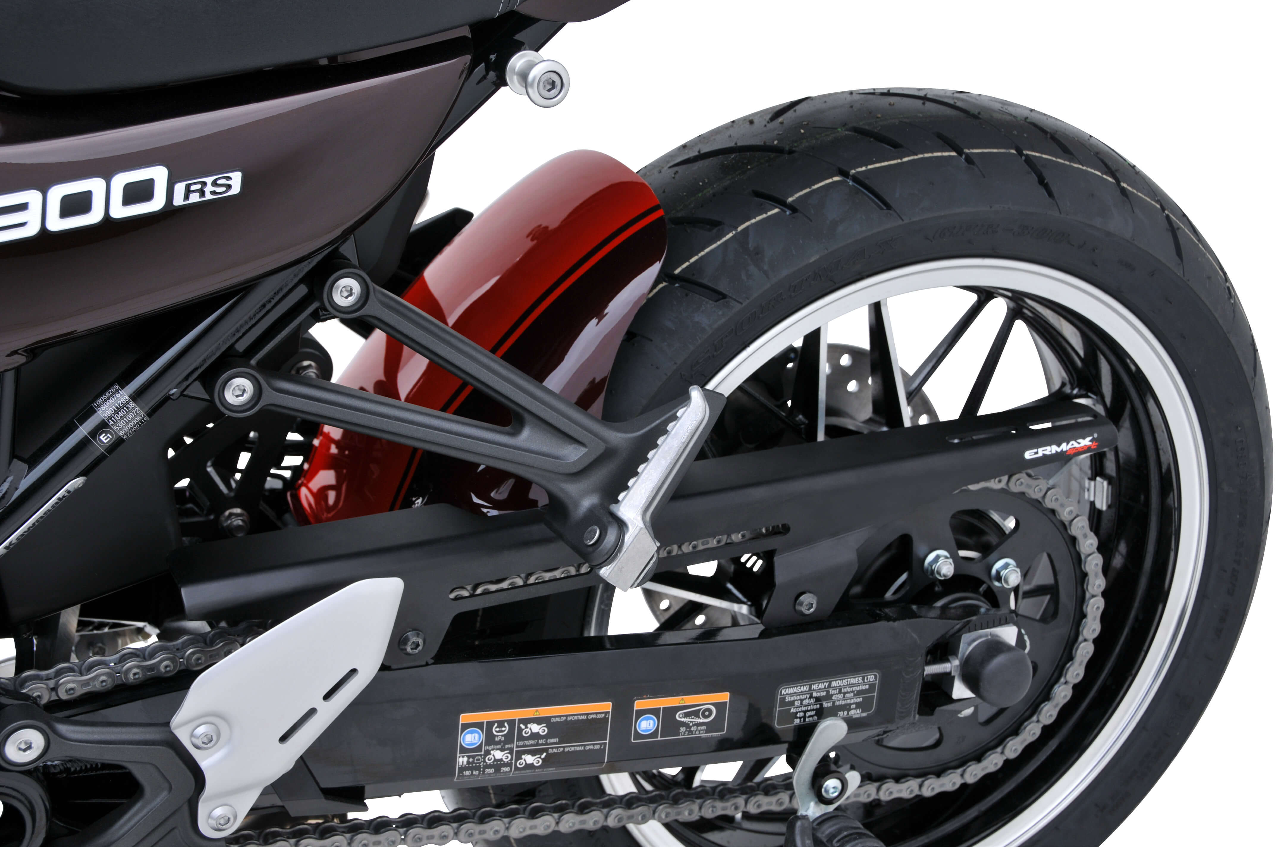 Ermax achterspatbord Kawasaki Z900RS / SE / Cafe 2018-2025 Ongespoten E7303S68-00 1