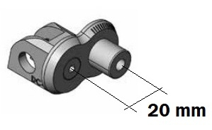 Adapters verstelbare voetsteunen Aprilia Dorsoduro 900 Puig passagier