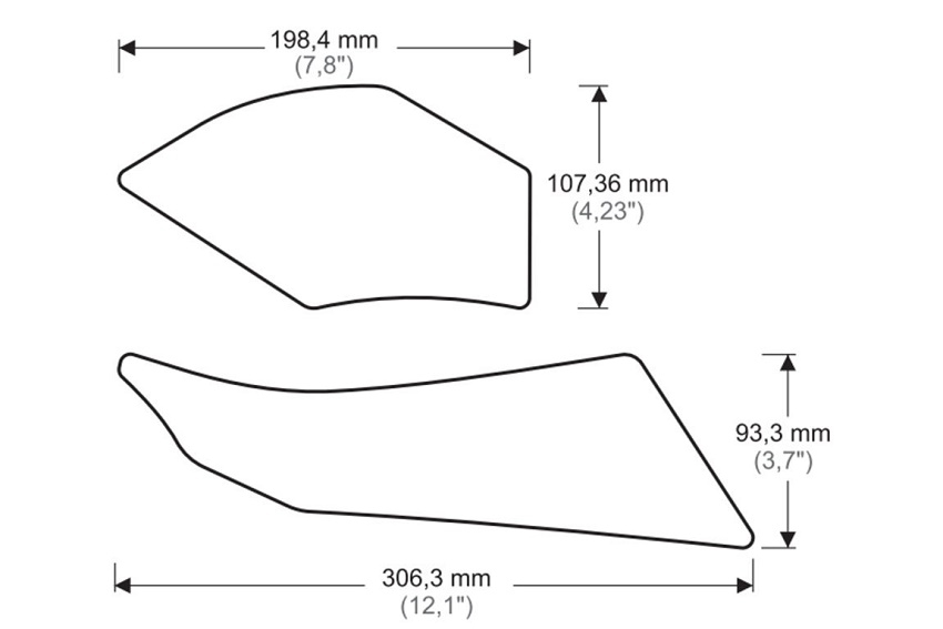 Tank Grip Pads Ducati Multistrada 1200 / S 2015-2018