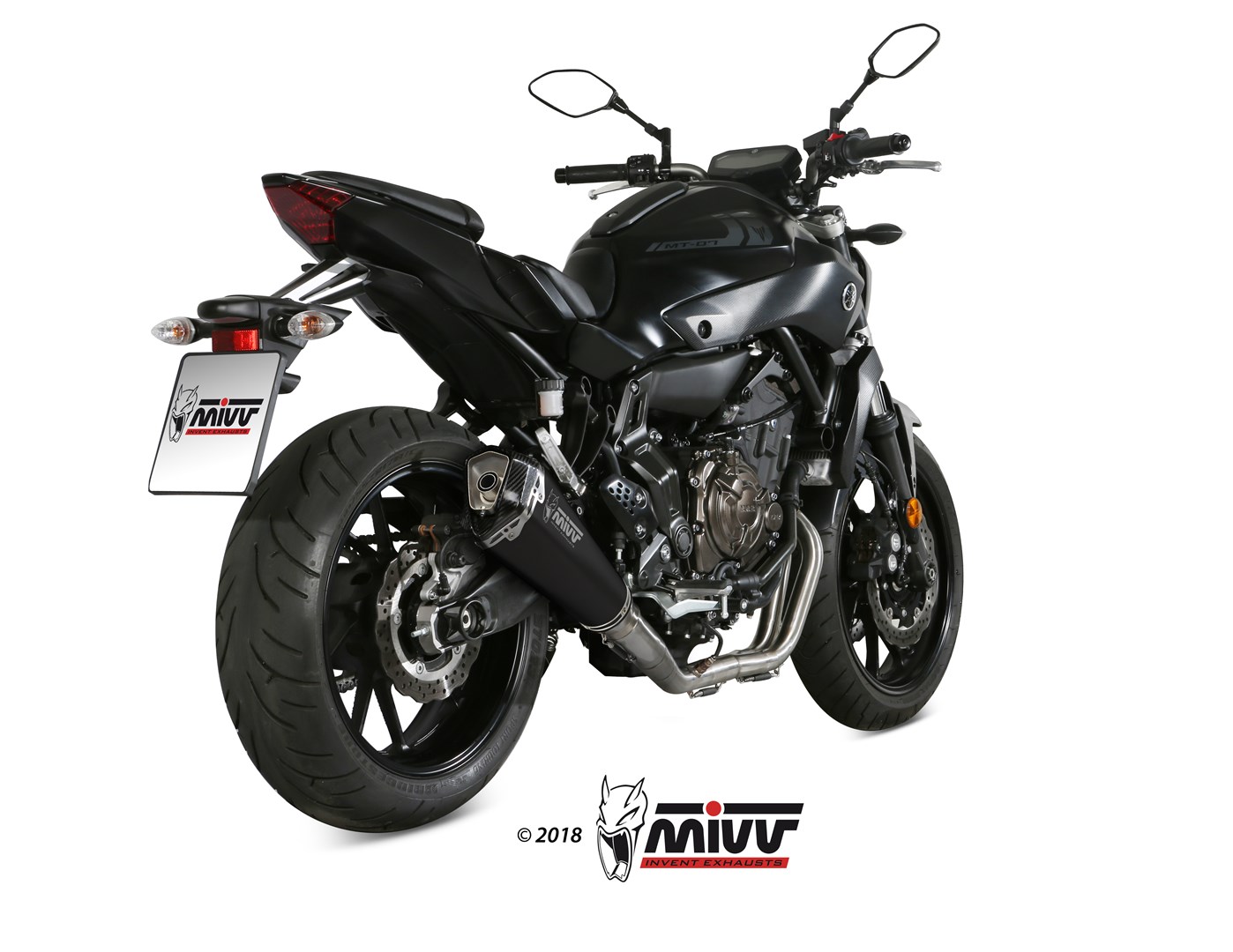 MIVV Delta Race compleet uitlaatsysteem Yamaha MT07 (2021-2024) BI-1088219001 2
