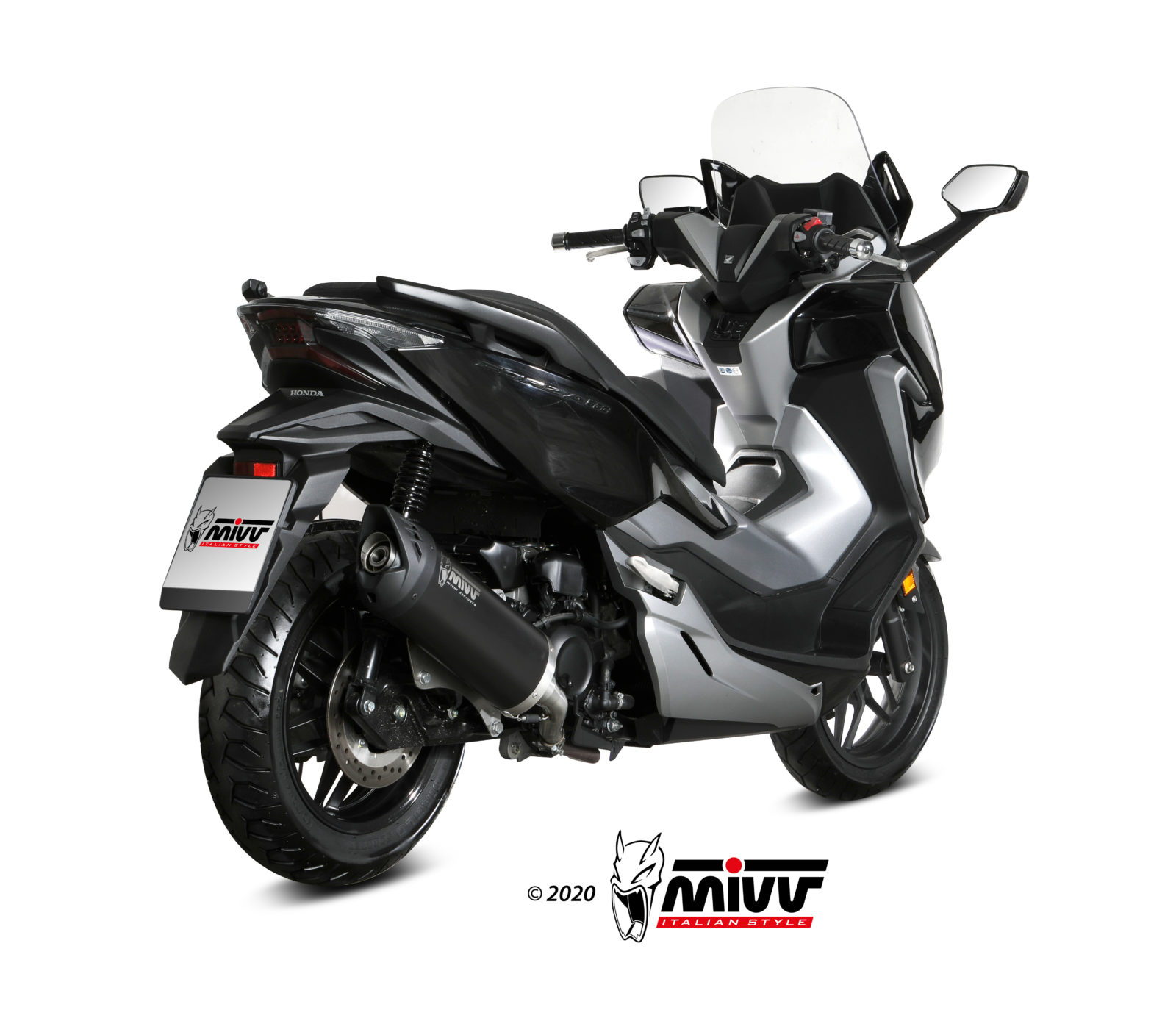 MIVV Mover Slip On uitlaat Honda Forza 300 ABS (2018-2021) BI-1096373001 1