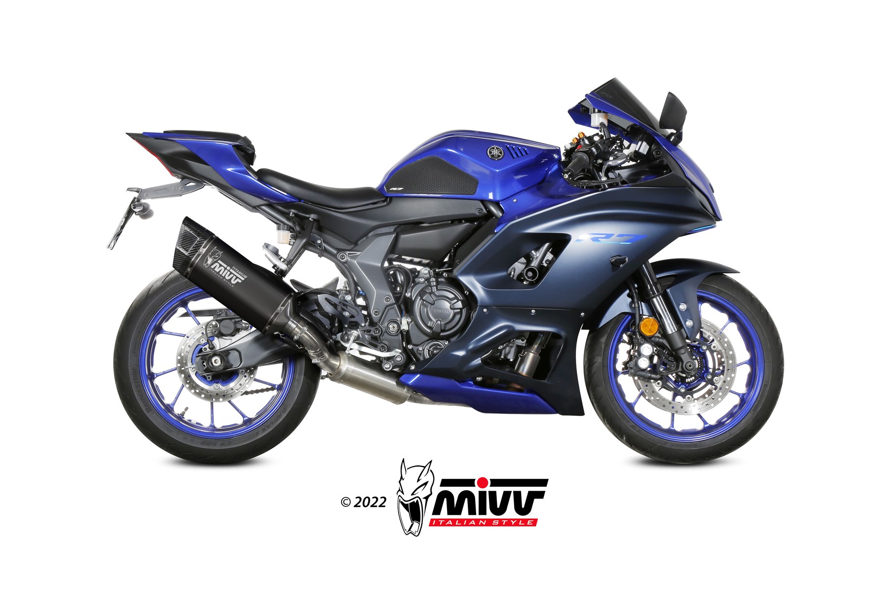 MIVV SR-1 compleet uitlaatsysteem Yamaha R7 (2022-2024) BI-1122093001 1