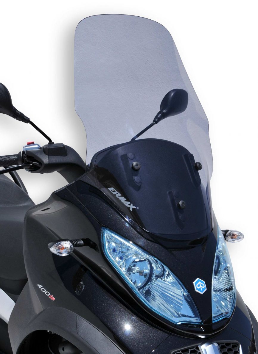 Ermax windscherm Piaggio MP3 125 / 300 / 500 2011-2018 verhoogd