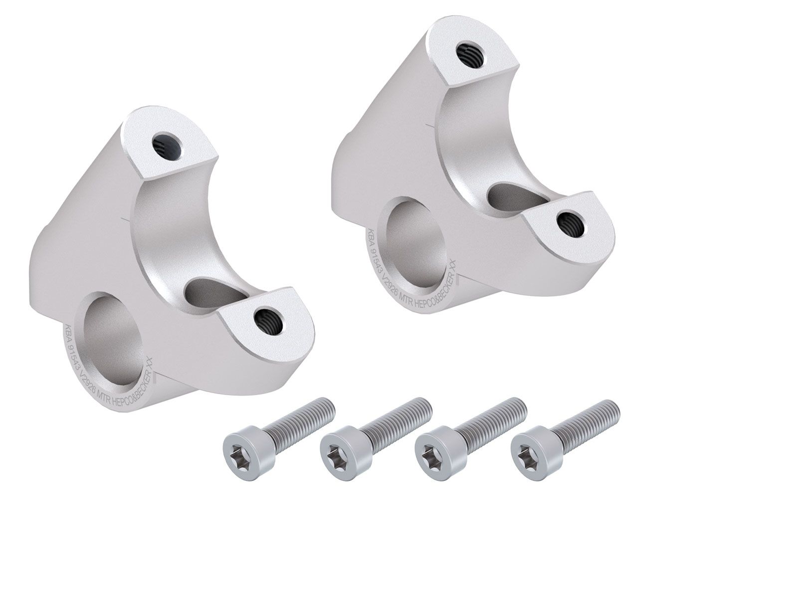 Hepco en Becker stuur offset rizers BMW R1250 RT (2021-2025) HE424565230009