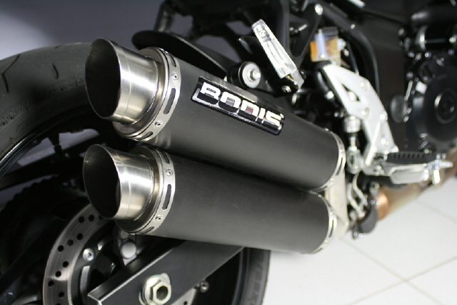 Bodis uitlaat Suzuki GSR750 2011-2016 GPC-X2 RVS zwart