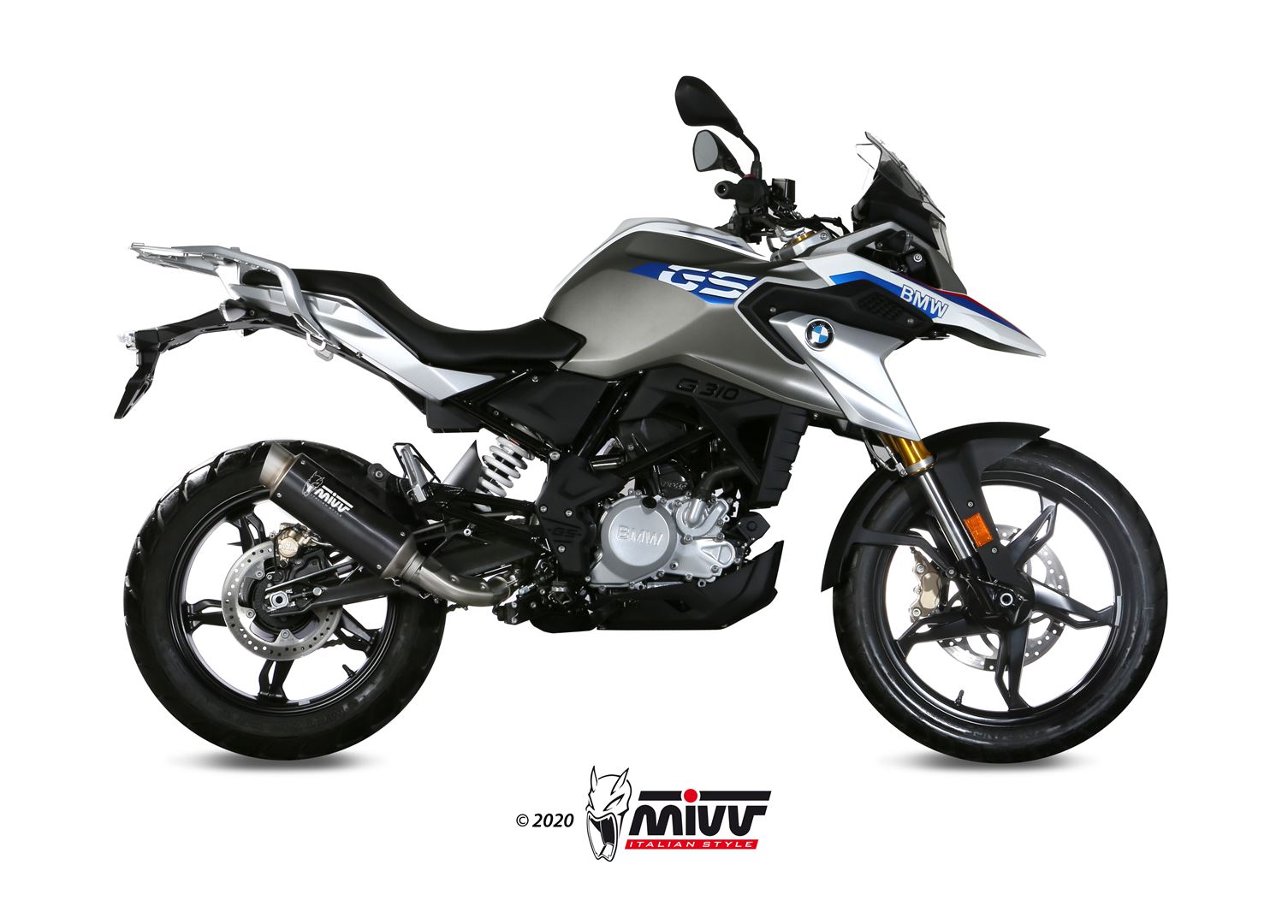 MIVV GP Pro compleet uitlaatsysteem uitlaat BMW G310 GS (2017-2025) BI-1096327003 1