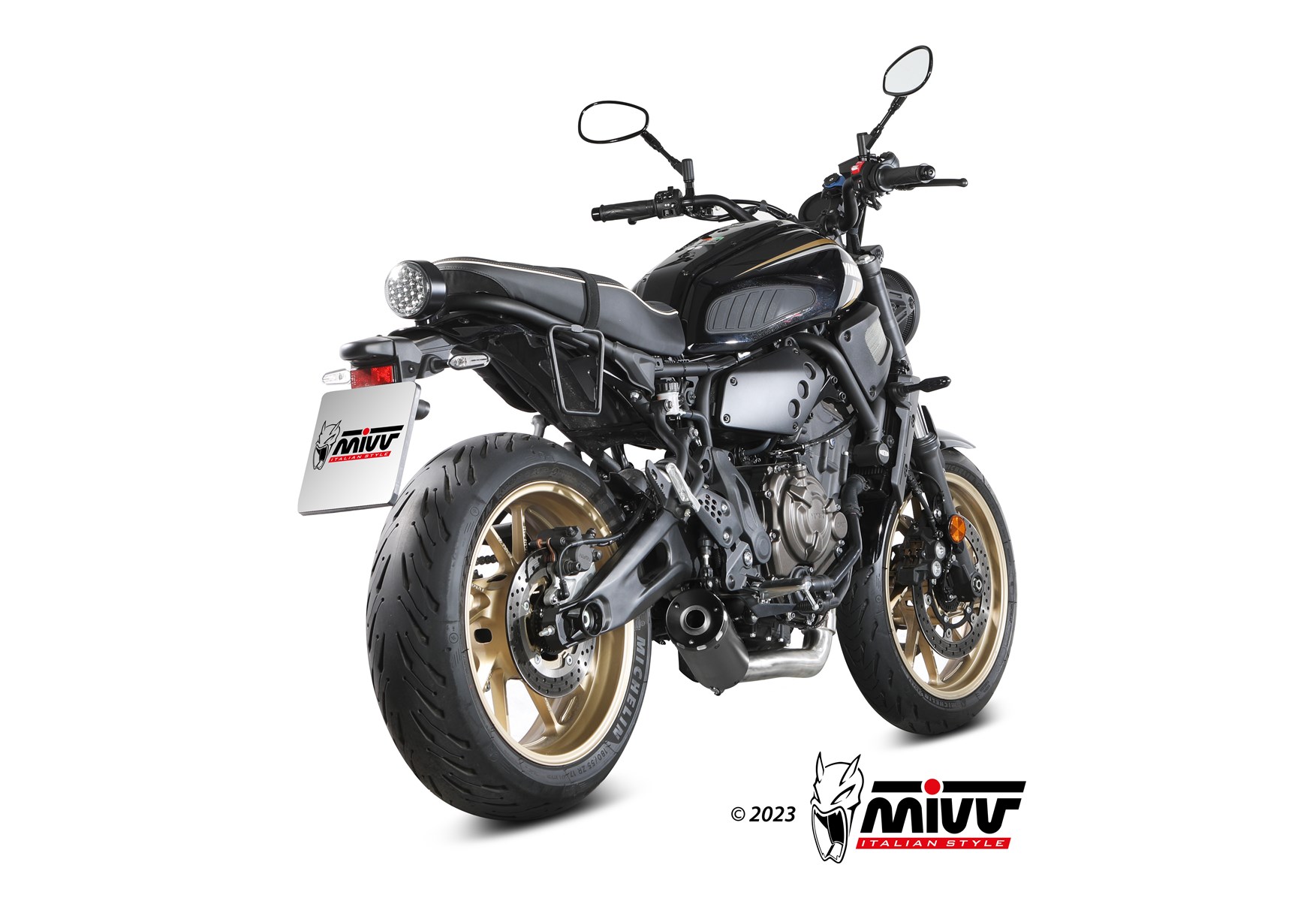 MIVV HR-1 compleet uitlaatsysteem Yamaha XSR700 (2021-2024) BI-1125791001 2