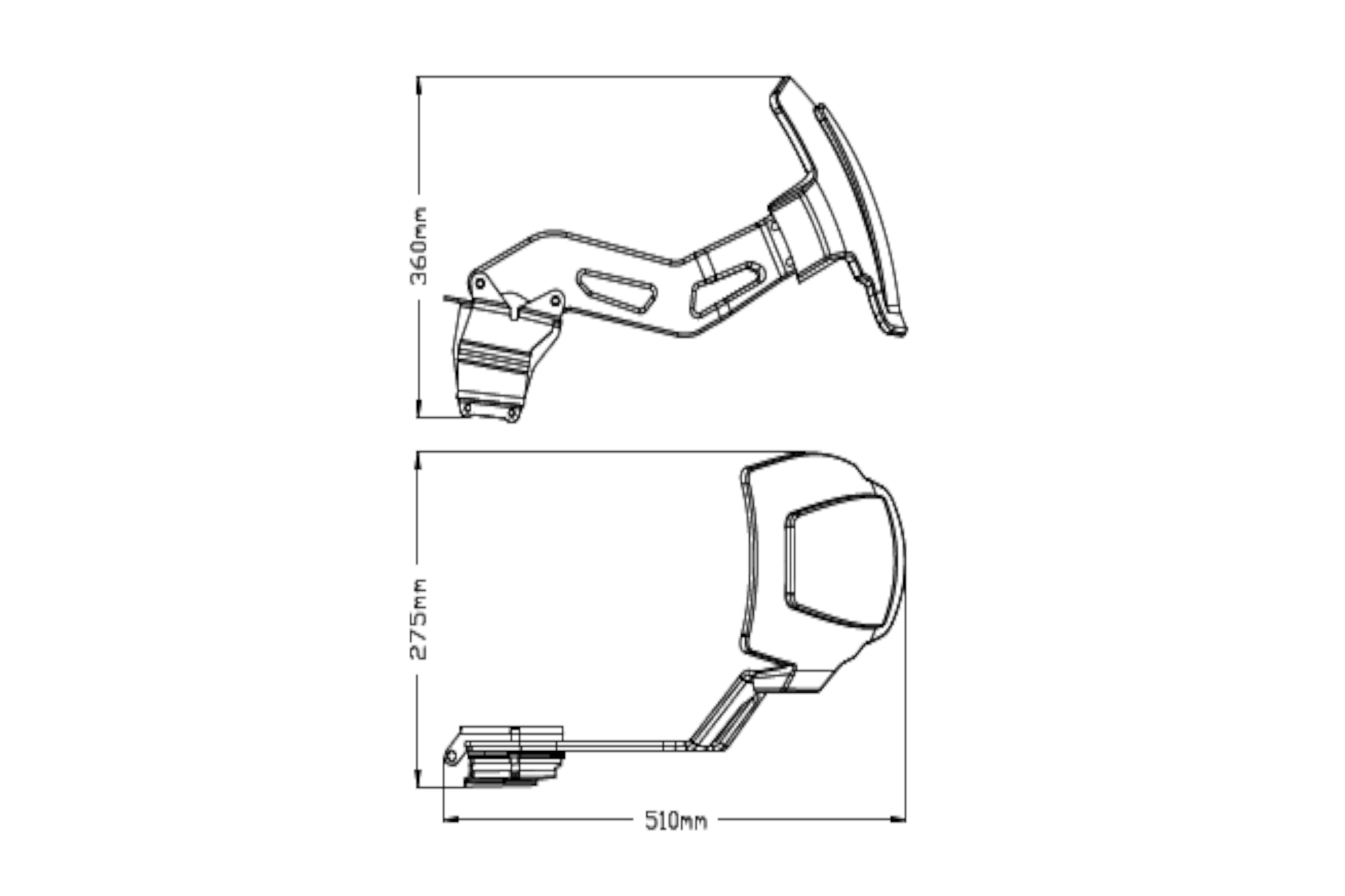 Puig Laag achterspatbord BMW F750 GS / F850 GS / Adventure