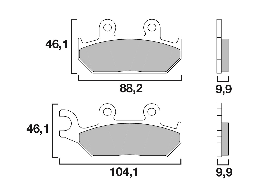 Brembo remblokken