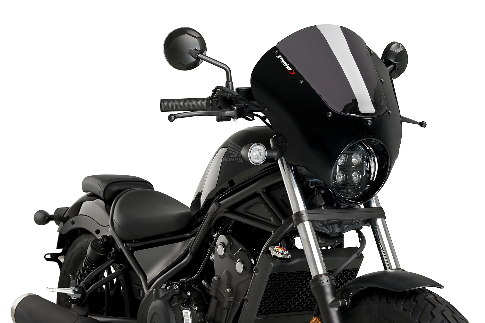 Puig Dark Night windscherm met kuipje Honda CMX500 Rebel (2020-2024) PU21102F