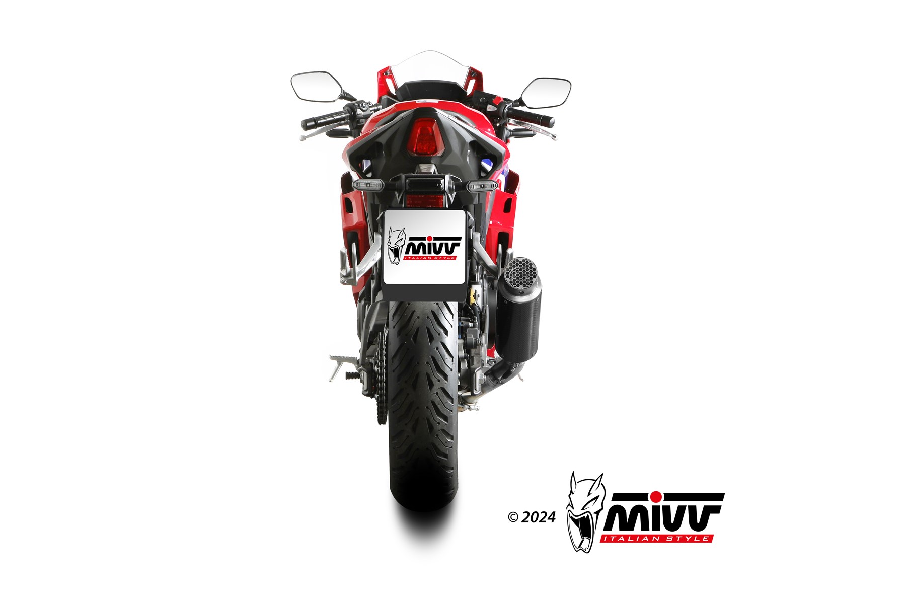 MIVV GP Pro Slip On uitlaat Honda CB500 Hornet / CBR500R (2024-) BI-1129289001 6