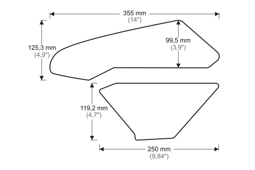 Puig tank Grip Pads Honda CBR1000RR / SP 2 / ABS vanaf 2017