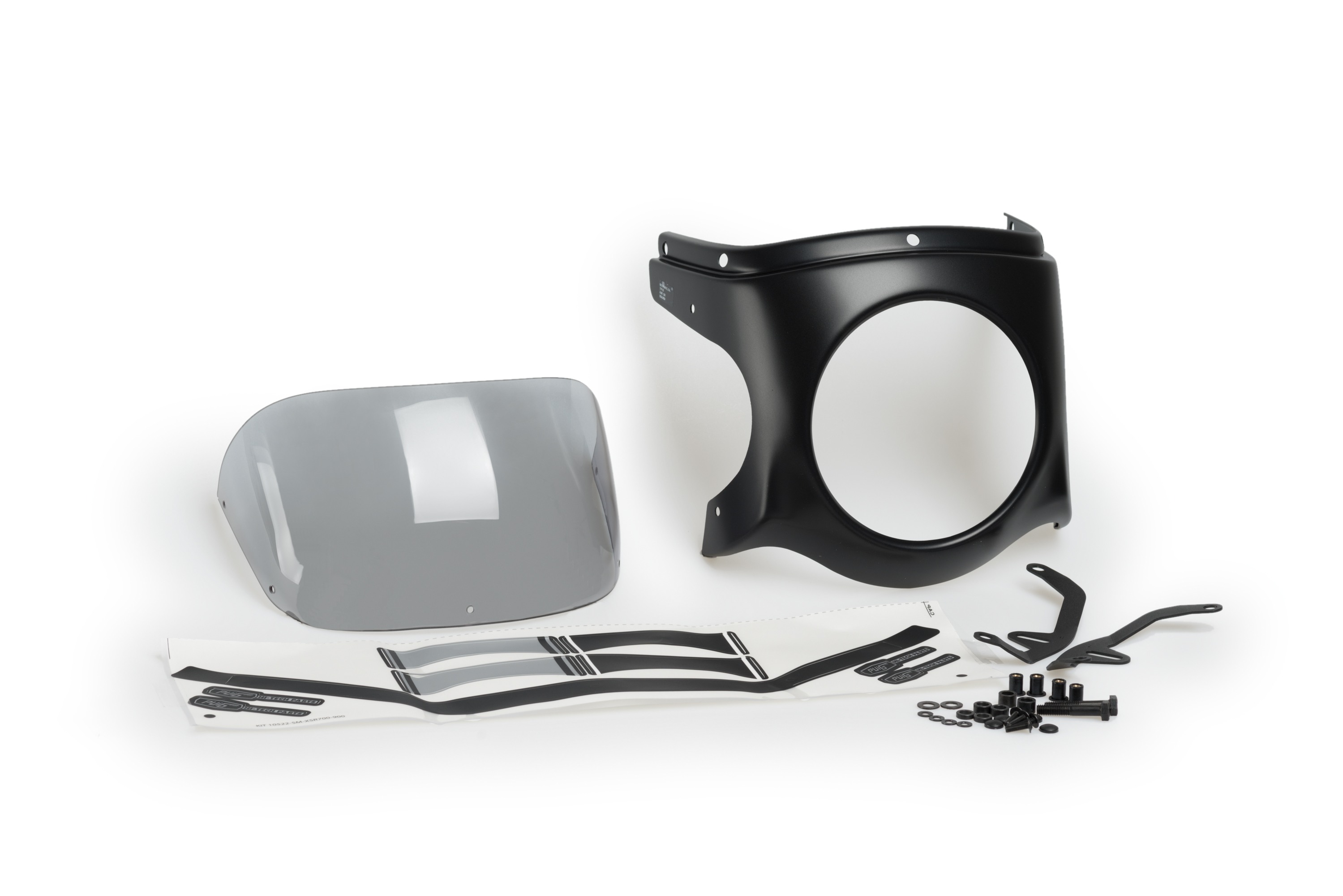 Puig universeel windscherm met zwart kuipje Retro